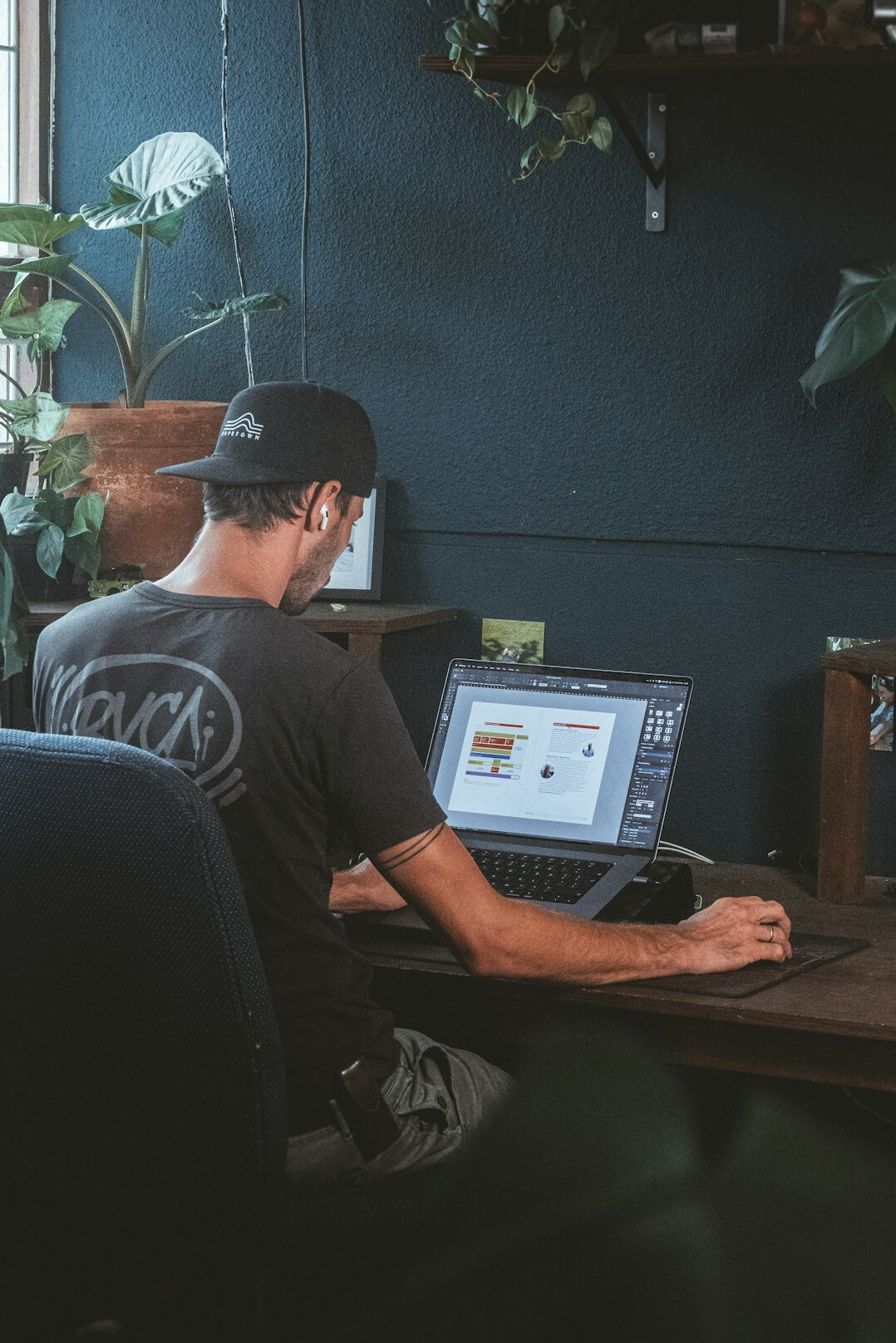 person learning coding at desk